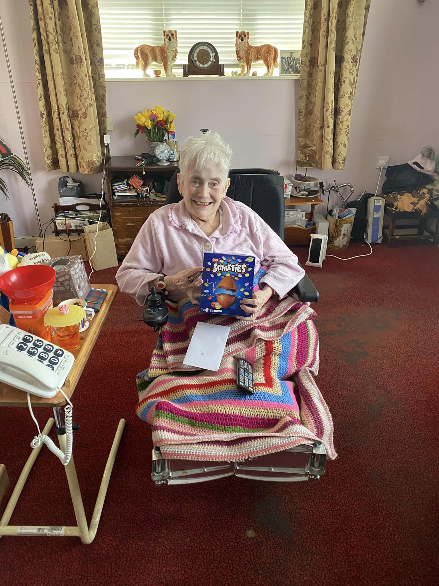 Client celebrating special occasions at home